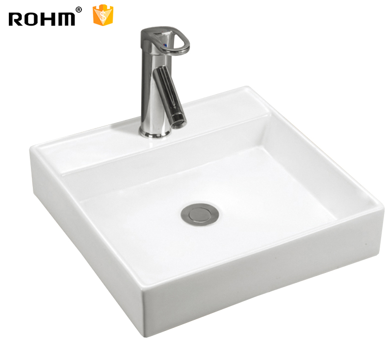 Only 100mm Height Square Shape Bathroom Wash Basin UPC Certified Art Basin