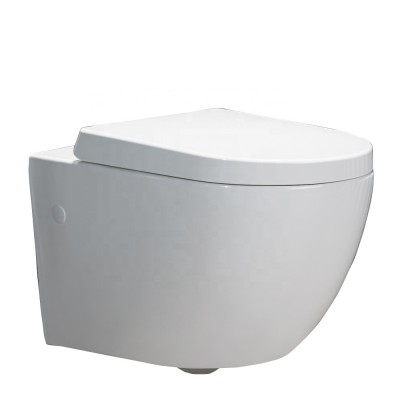 Cefiontect Glaze Ceramic Wall-hung Environmental Small One-piece Porcelain Toilet