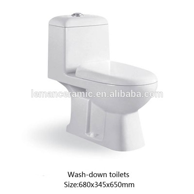 LM-019 Small Wash-down ceramic ine piece toilet for bathroom sanitary ware